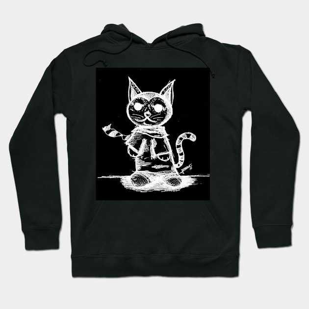 hipster hippie cat ecopop Hoodie by jorge_lebeau